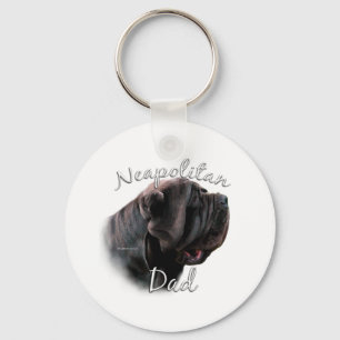 Neapolitan Mastiff Dad 2 Key Ring