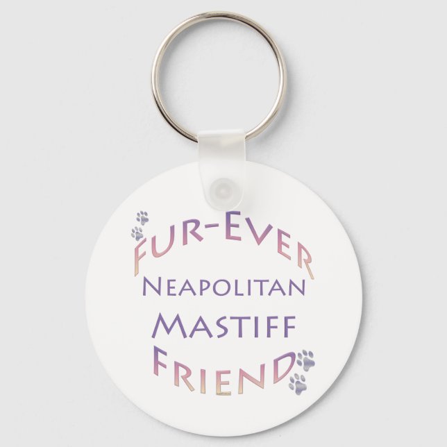Neapolitan Mastiff Furever Key Ring (Front)