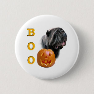 Neapolitan Mastiff Halloween BOO 6 Cm Round Badge