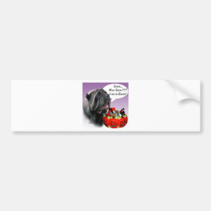 Neapolitan Mastiff Halloween Candy Bumper Sticker