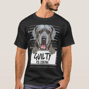 Neapolitan Mastiff Mugshot Guilty Dog T-Shirt