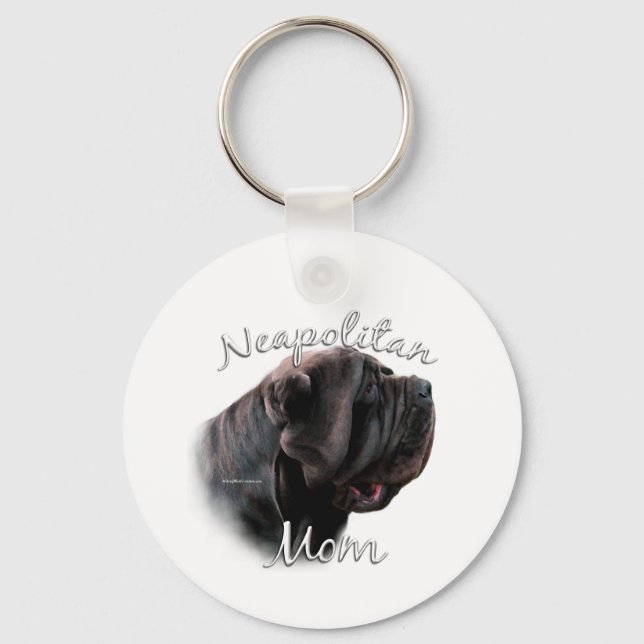 Neapolitan Mastiff Mum 2 Key Ring (Front)