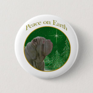 Neapolitan Mastiff Peace 6 Cm Round Badge