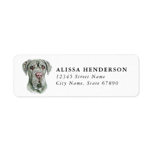 Neapolitan Mastiff Return Address Labels