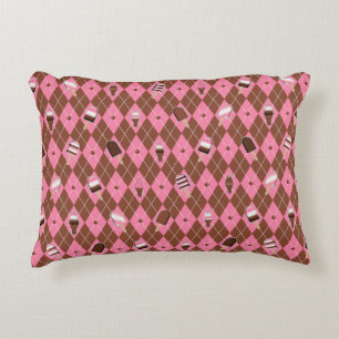 Neapolitan Stickers Argyle-16x12 Accent Pillow