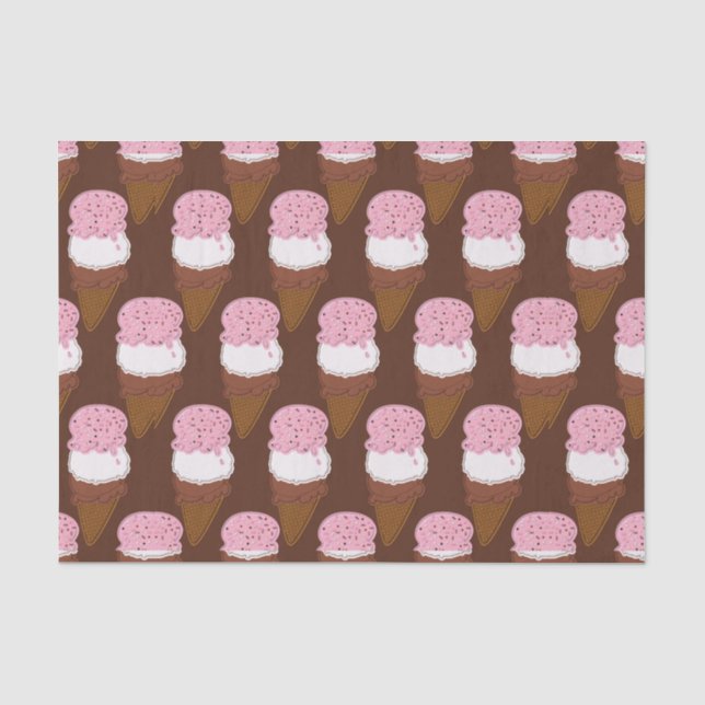 Neapolitan Stitched Ice Cream Cones 2-TISSUE PAPER (Front)
