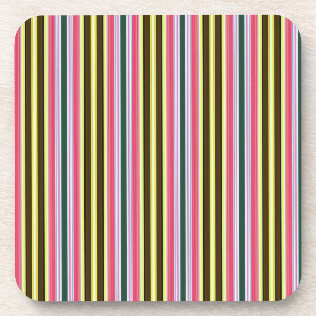 Neapolitan striped coaster set (Front)