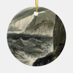 Near Beachy Head, from 'A Voyage Around Great Brit Ceramic Tree Decoration