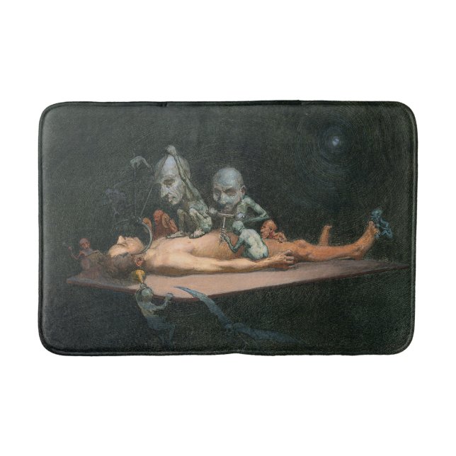 Near Death Experience Seeing Evil Demonic Spirits Bath Mat (Front)