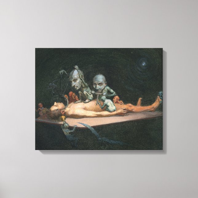 Near Death Experience Seeing Evil Demonic Spirits Canvas Print (Front)