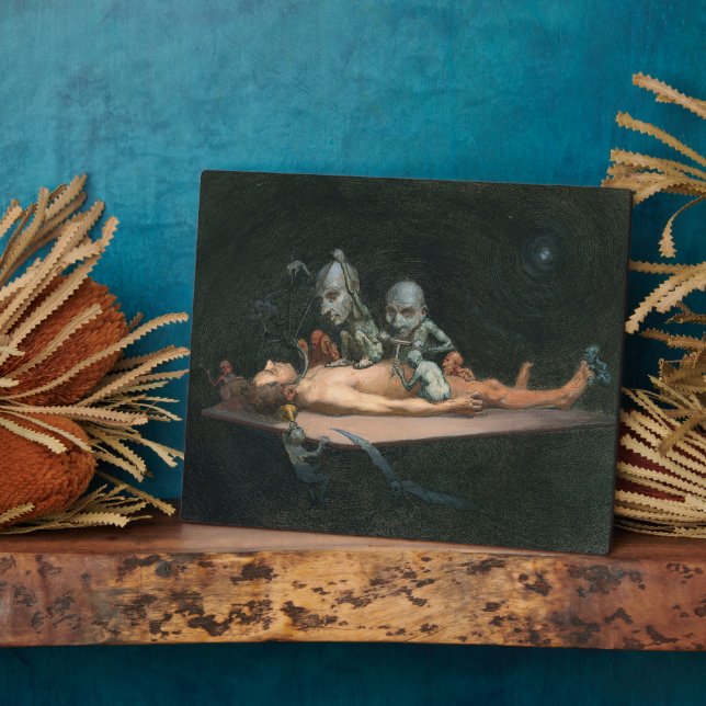 Near Death Experience Seeing Evil Demonic Spirits Plaque (Side)