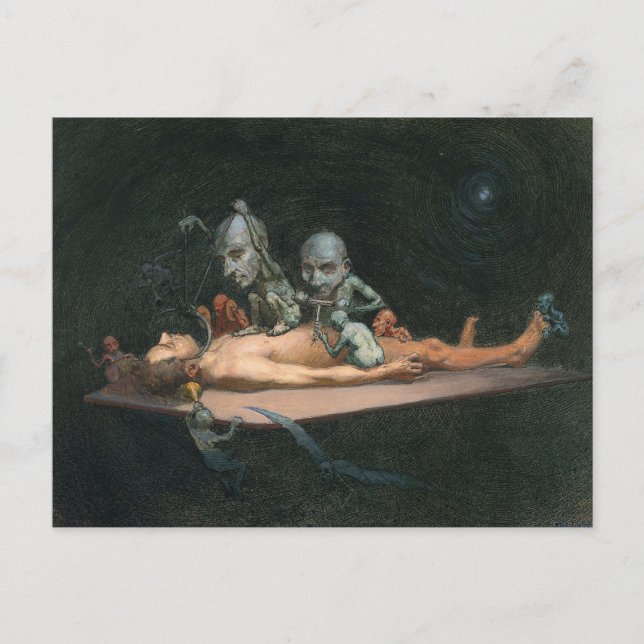 Near Death Experience Seeing Evil Demonic Spirits Postcard (Front)