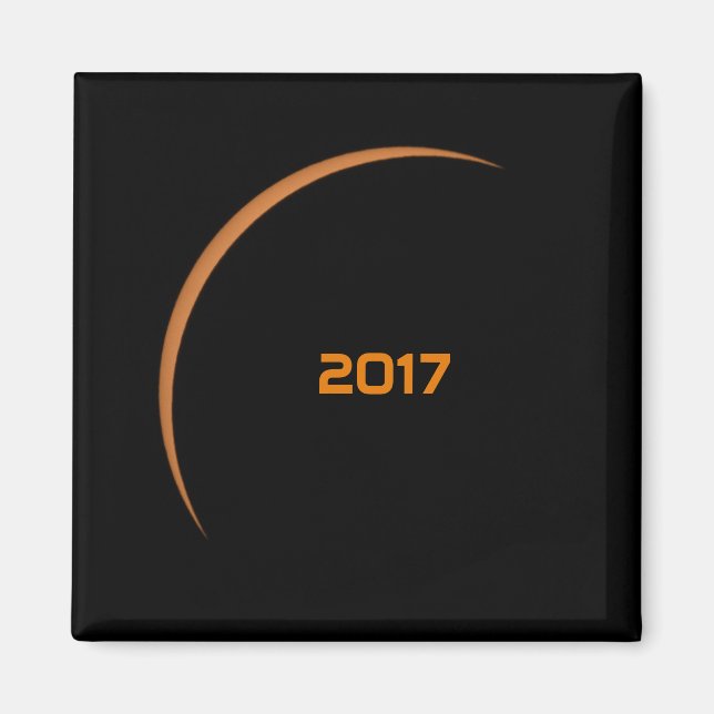 Near Maximum 2017 Partial Solar Eclipse Magnet (Front)