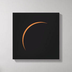 Near Maximum Partial Solar Eclipse Canvas Print