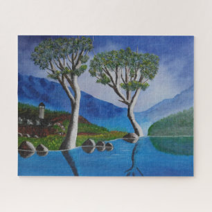 Near the DMZ Korea River Lookout Tower  Jigsaw Puzzle