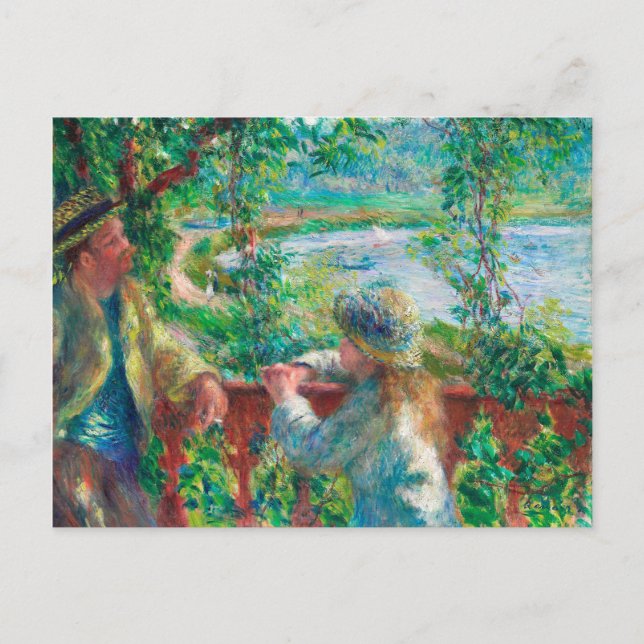 Near the Lake by Renoir Impressionist Painting Postcard (Front)