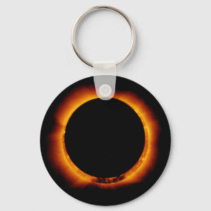 Near Total Solar Eclipse Key Ring