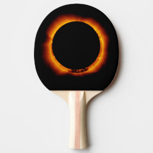 Near Total Solar Eclipse Ping Pong Paddle