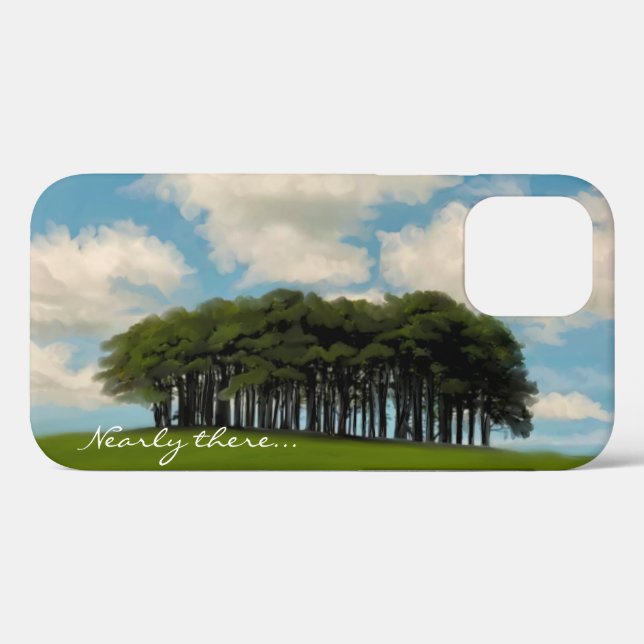 Nearly there trees Cornish drive landmark Case-Mate iPhone Case (Back (Horizontal))