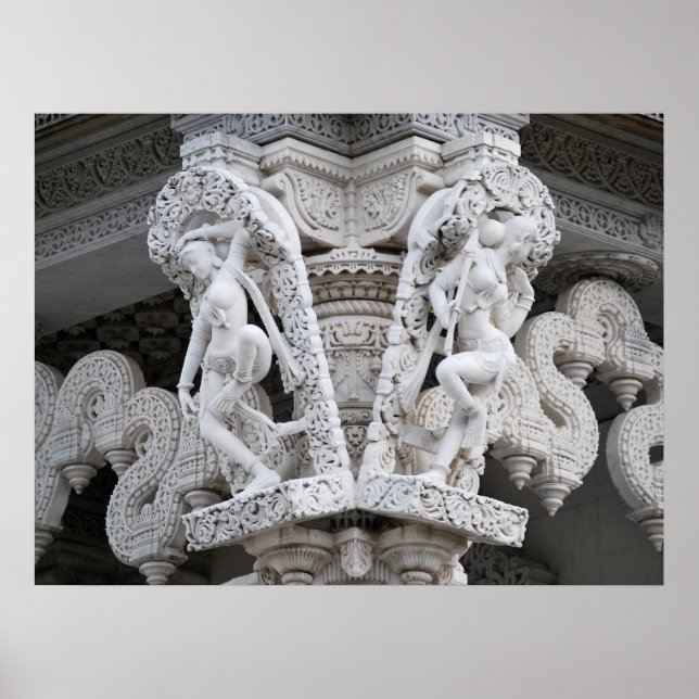 Neasden Temple - Baps Shri Swaminarayan Mandir Poster (Front)