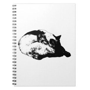 neat curl silhouette notebook