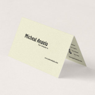 Neat folded business cards