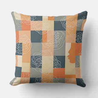 Neat square pattern pillow cushion