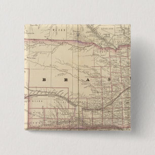 Nebraska 5 15 cm square badge