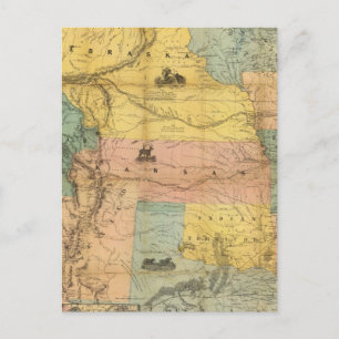 Nebraska and Kansas 2 Postcard