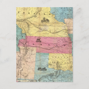 Nebraska and Kansas 3 Postcard