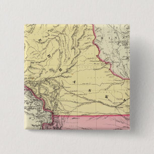 Nebraska And Kanzas 15 Cm Square Badge