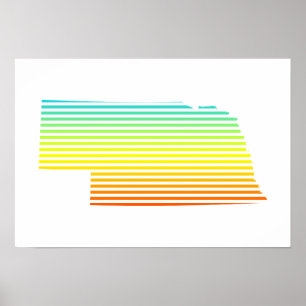 nebraska chill fade poster
