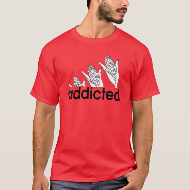 Nebraska Corn Addicted T-Shirt (Front)