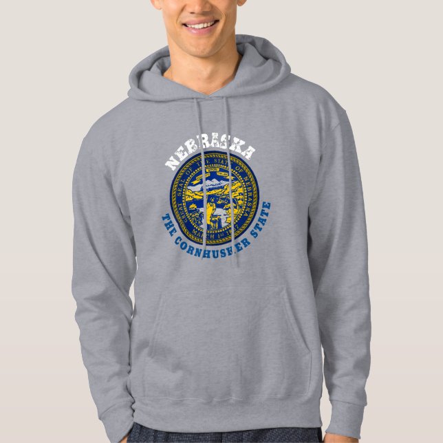 NEBRASKA CORNHUSKER STATE FLAG HOODIE (Front)