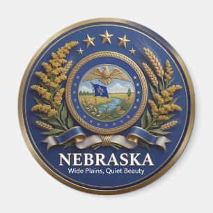 Nebraska Cornhusker State Heritage 🌾 Magnet