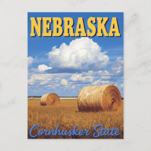 Nebraska Cornhusker State Postcard
