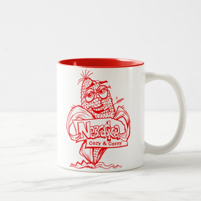 NEBRASKA cosy and corny funny coffee mug (Right)