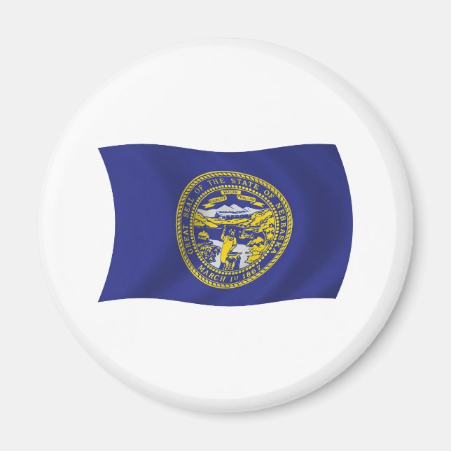 Nebraska Flag Magnet (Front)