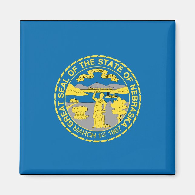 NEBRASKA FLAG MAGNET (Front)