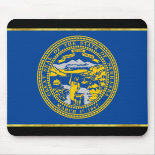 Nebraska flag mouse pad