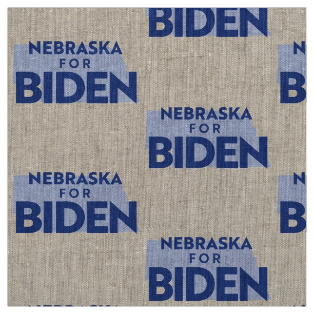 Nebraska For Biden Fabric (Swatch)