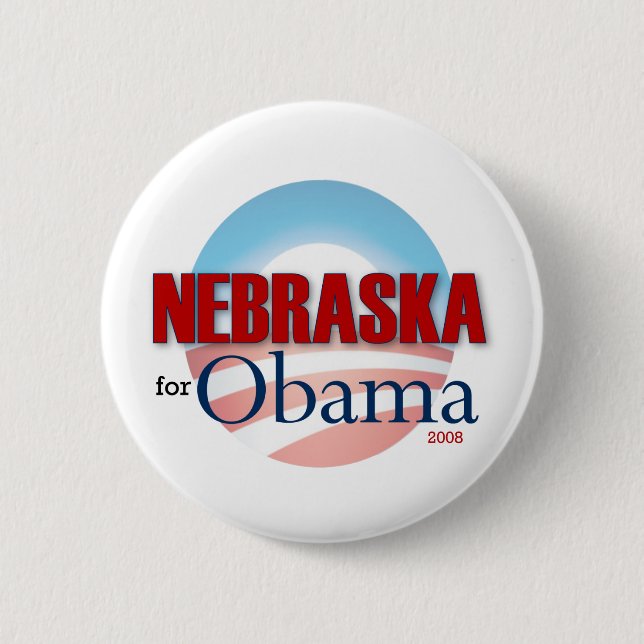 NEBRASKA for Obama 6 Cm Round Badge (Front)