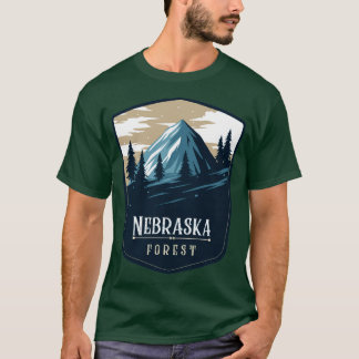 Nebraska Forest Camping Hiking and Backpacking thr T-Shirt