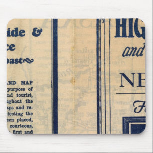 Nebraska Highway Map Mouse Pad