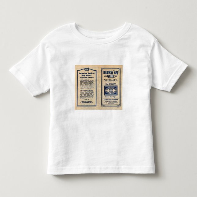 Nebraska Highway Map Toddler T-Shirt (Front)