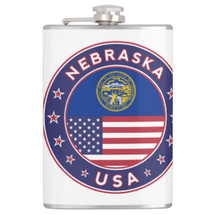 Nebraska Hip Flask