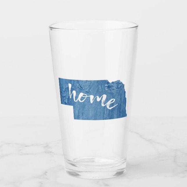Nebraska Home Wood Grain Glass (Front)