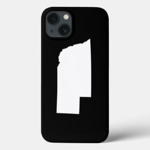 Nebraska in White iPhone 13 Case