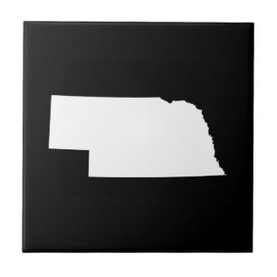 Nebraska in White Tile