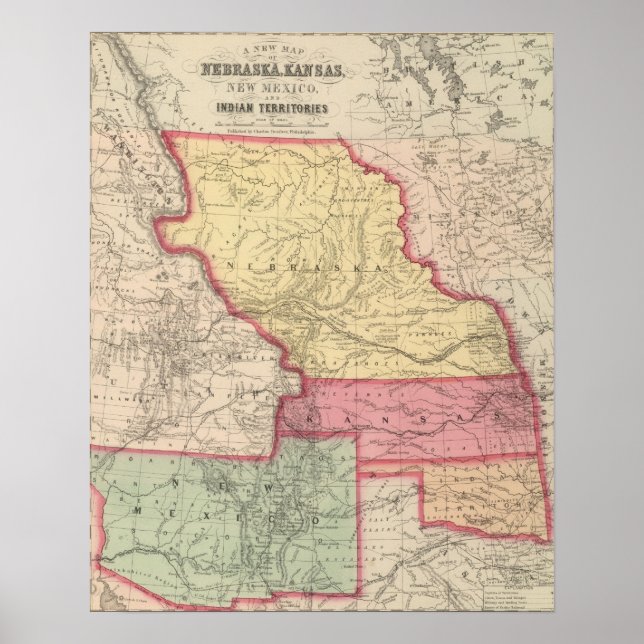 Nebraska, Kansas, New Mexico Poster (Front)